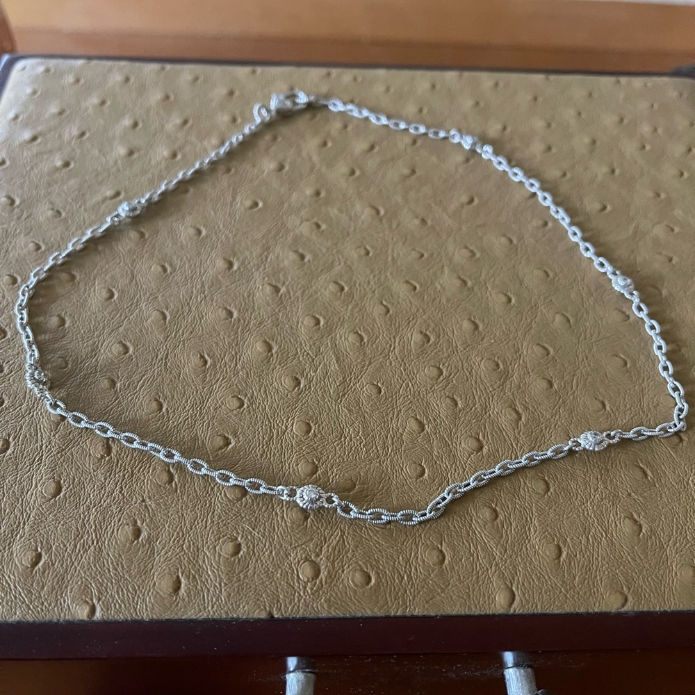 Judith RIPKA choker silver necklace